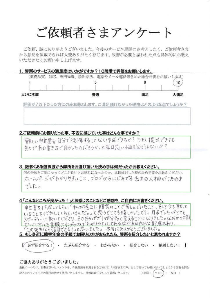 難しい申立書を自分で後悔することなく作成できるか不安でした。