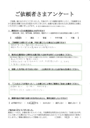 仕事が早くて、ていねいで、わかりやすくて、偉そうにしたり、人をバカにしたりはしなかったです。